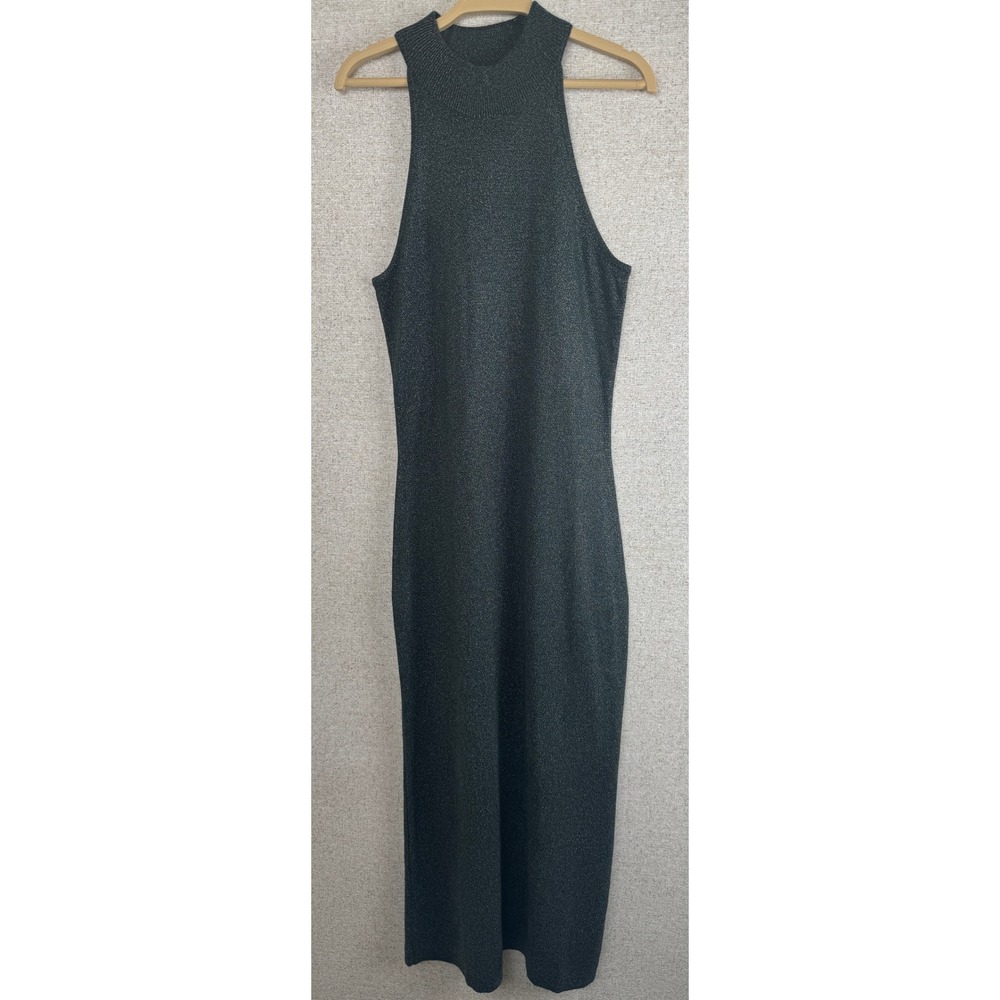 Banana Republic Metallic Knit Halter Maxi Dress — Size XS — NWT Retail $140
